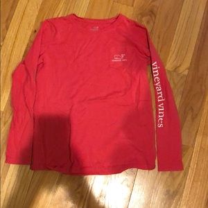 Girls pink vineyard vines long sleeve shirt